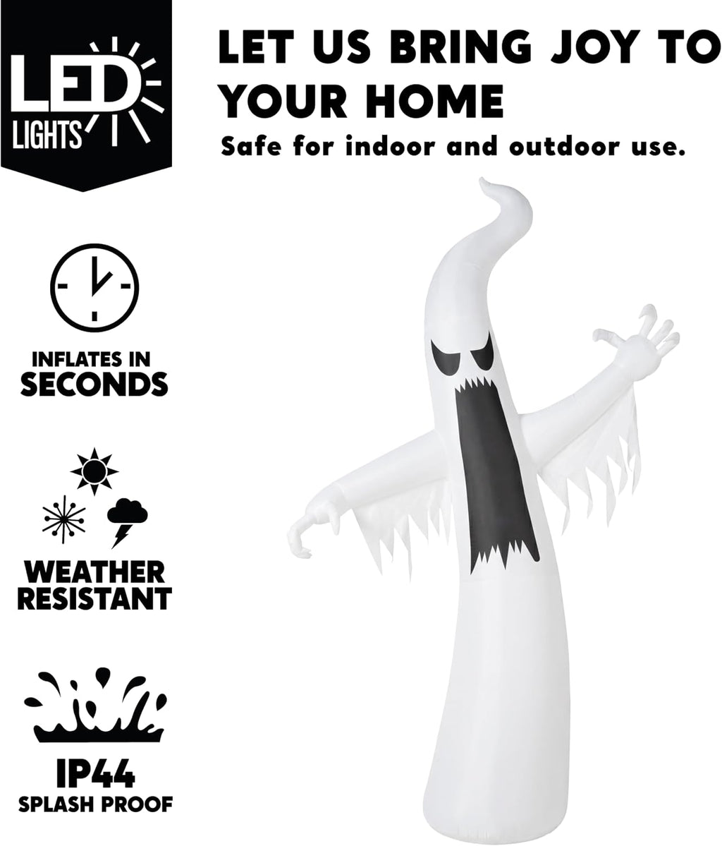 Joiedomi 30009 12-Foot Halloween Ghost Inflatable – White – product detail