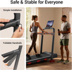 LONTEK Walking Treadmill – Ivory Black – product detail