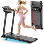 Vyrqenoxi J20BC Under-Desk Walking Treadmill – Black-red