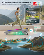 UREVO URTM051 Under-Desk Walking Treadmill – Silver – product detail