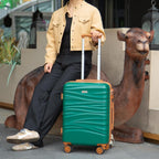 Romswi LGD-4317-RT-1 Suitcase – Medium, Emerald Green – Emerald Green / Medium – product detail