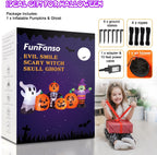 FunFanso HL22052-240 8-Foot Halloween Pumpkin & Witch & Ghost Inflatable – 8FT Ghost Witch, Multicolor – 8FT Ghost Witch / Multicolor – product detail