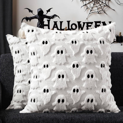 DFXSZ Ghost Pillow Covers, 18 × 18 Inches, Set of 2