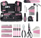 MARTCOLOR M836-Pink 58-Piece Household Hand Tool Kit – Pink