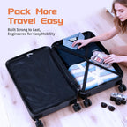 Rosamo T1 Hardside Luggage Set – Large, Medium, Small, Grey – Grey / Large, Medium, Small – product detail