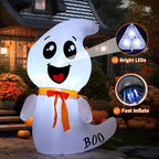 GOOSH 4-Foot Halloween Ghost Inflatable – White – product detail