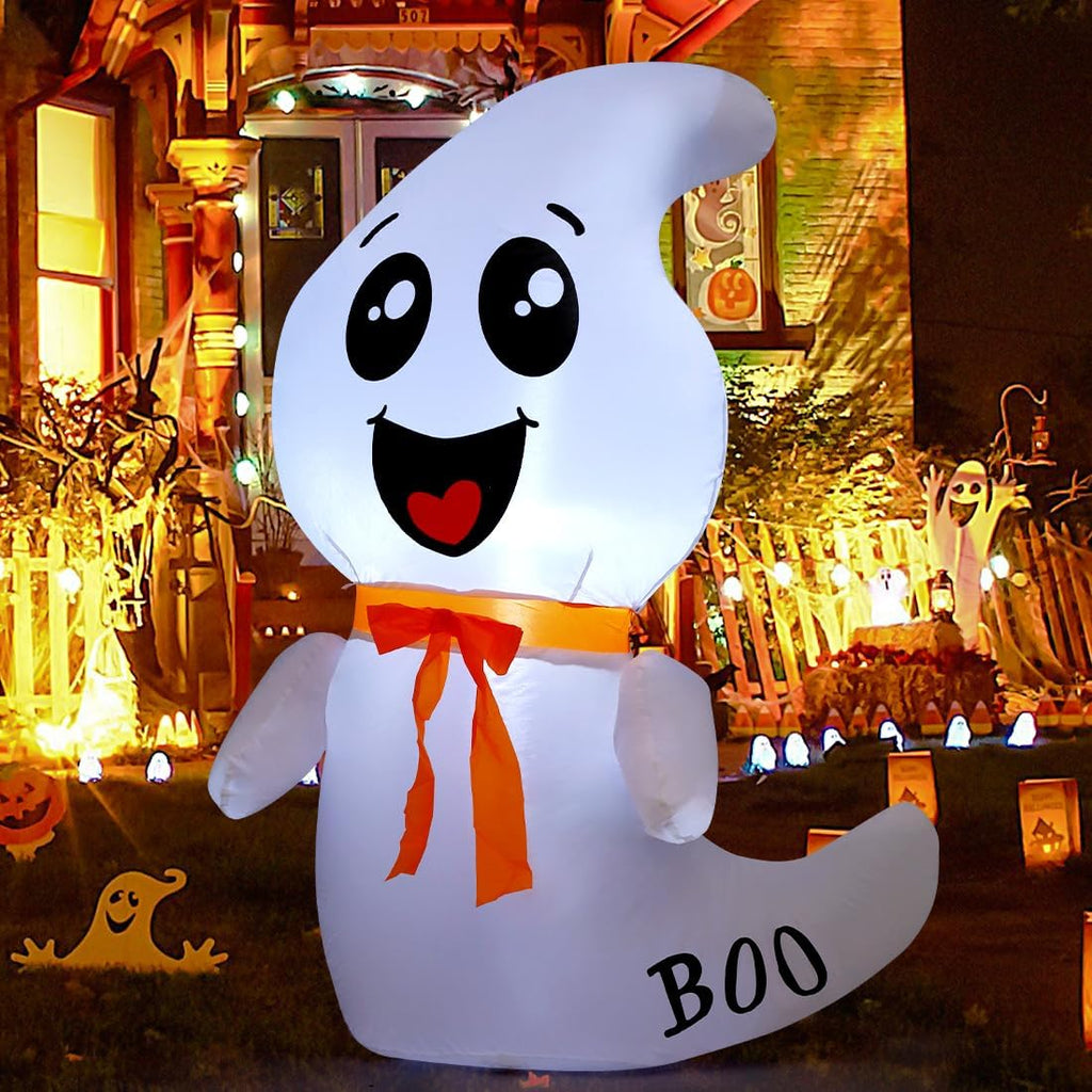 GOOSH 4-Foot Halloween Ghost Inflatable – White – product detail