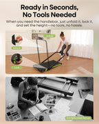 HADMAX H100 Walking Treadmill – Chartreuse – product detail
