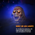 JOYIN 11577 Lighted Halloween Zombie Groundbreaker with Sound – Grey and Black – product detail