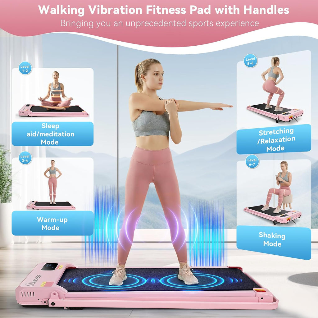 ANCHEER Under-Desk Walking Treadmill – Pink Rose Gold – product detail