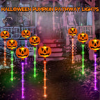 SANJICHA SJC-Pumpkin Solar Halloween Pumpkin Path Lights – 12 Pack, Orange Purple and Green – 12 Pack / Orange Purple and Green – product detail