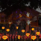 Awinking XMS049 6-Pack Solar Pumpkin Stake Lights – orange – product detail