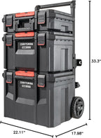 CRAFTSMAN CMST60420 VERSASTACK XL Rolling Storage Tower with Adapter – Black, Red – product detail