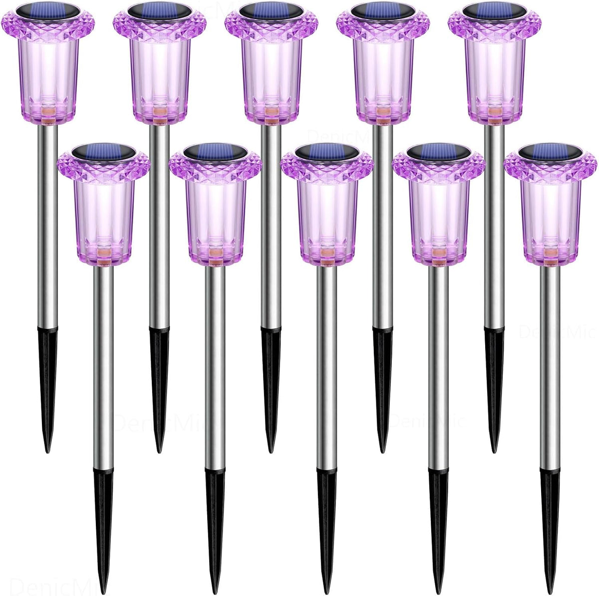 DenicMic CL-XDC Halloween Solar Lights – Purple 10Pack – product detail