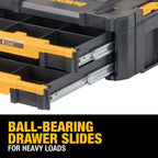 DEWALT DWST17804 TSTAK Double-Drawer Tool Organizer – 17.3 x 12.3 x 6.9 inches (Pack of 1), Black – 17.3 x 12.3 x 6.9 inches (Pack of 1) / Black – product detail