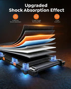 Acezoe S40-4 Under-Desk Walking Treadmill – Black with Blue & Orange – product detail