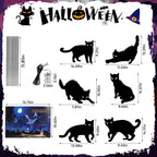 LCHUANG H-HG-RC 6-Piece Lighted Black Cat Halloween Yard Stake Set – Black – product detail