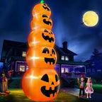 TURNMEON RH-120-2000U4-1 14-Foot Halloween Stacked Pumpkins Inflatable – Multicolor