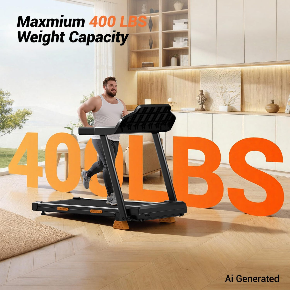 LONTEK SF20 Walking Treadmill – Deep Black – product detail