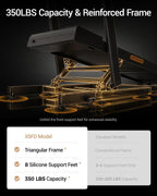 LONTEK X5FD Walking Treadmill – Coal Black – product detail