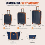 Cosbarn ZYK001 Hardside Luggage Set – Large, PorscheBlue – product detail