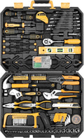 DEKOPRO ET00654 228-Piece Mechanics and Household Tool Set – 228 PCS, Yellow