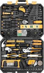 DEKOPRO ET00654 228-Piece Mechanics and Household Tool Set – 228 PCS, Yellow