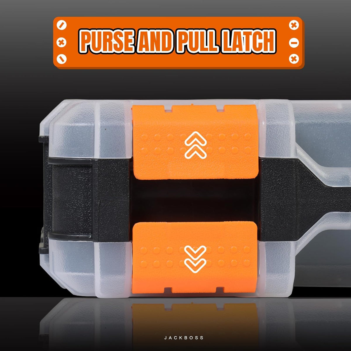 Jack Boss ASG322-2-O 2-Pack Double-Sided Parts Organizer Boxes – 2 PACK, Orange – Orange / 2 PACK – product detail