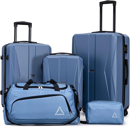 CONCEPTEN C3-ABS5PCS-BU Hardside Luggage Set – 5PCS, Blue