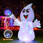 GOOSH 5-Foot Halloween Ghost Inflatable – White – product detail