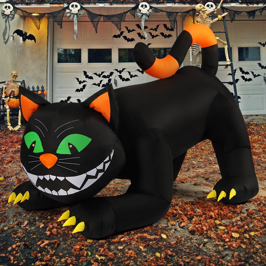 COMIN 69322 6-Foot Halloween Animated Black Cat Inflatable – Black – product detail