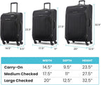 American Tourister 142353-2011 Softside Suitcase – 24 SPINNER, Purple Orchid – Purple Orchid / 24 SPINNER – product detail
