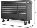 WEN GG532B 52-Inch 9-Drawer Rolling Tool Cabinet – 52-Inch Bottom, Black – 52-Inch Bottom / Black – product detail