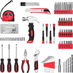 DEKOPRO 126-Piece Cordless Drill and Hand Tool Set – Red – product detail
