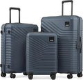 Coolife CLUS01001 Hardside Luggage Set – 3-Piece Set (20/24/28), Navy