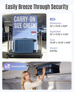 LIGHT FLIGHT LF4105006 Carry-On Suitcase – 20 Inch, Blue – Blue / 20 Inch – product detail