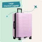 U.S. Traveler US09181L30 Hardside Suitcase – Checked-Large 30-Inch, No USB Port, Lavender – Lavender / Checked-Large 30-Inch, No USB Port – product detail