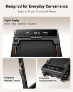 LONTEK X5FD Walking Treadmill – Coal Black – product detail