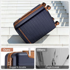 Kono 2574 Suitcase – Checked-Large 28-Inch, Navy – Navy / Checked-Large 28-Inch – product detail