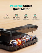 Abonow 3000W Under-Desk Walking Treadmill – Black Orange – product detail