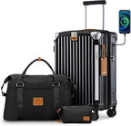 Joyway TR014 Luggage Set – Carry-On 20-Inch Handbag, Black