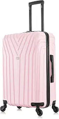 InUSA IUVAS00M-PNK Hardside Suitcase – 24 Inch, Pink