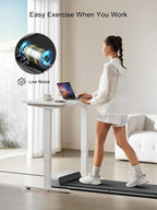WALKINGPAD WPP1F Under-Desk Walking Treadmill – light gray – product detail