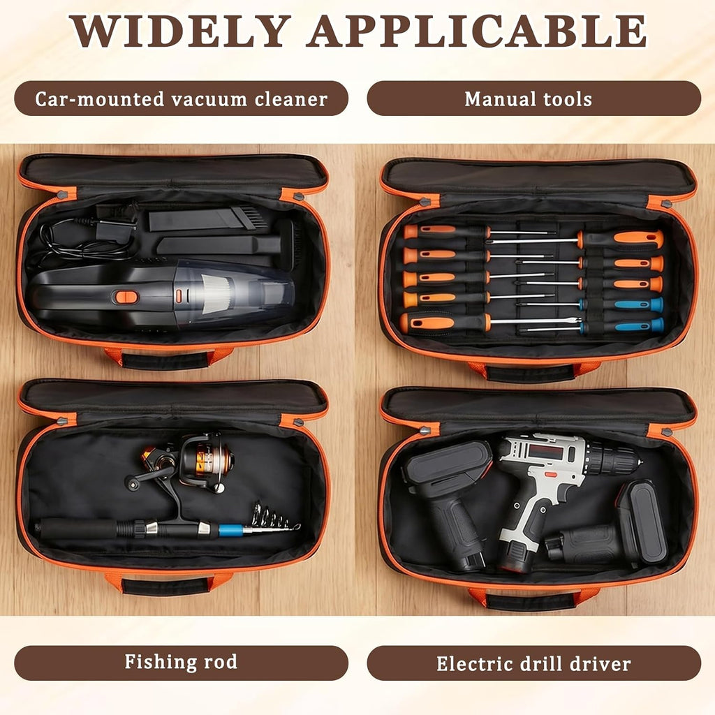 Zelphvt 5507DATD4778 Oxford Fabric Zippered Tool Bag – Black – product detail