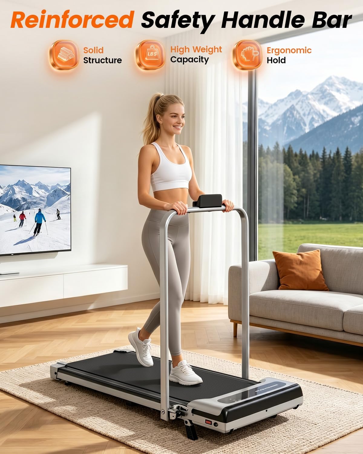 ICYLOOT Walking Treadmill – Sliver – product detail