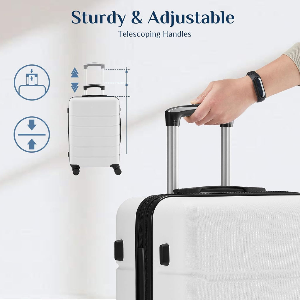 NEWBULIG 2LG-24WT Suitcase – 24 Inch, White – White / 24 Inch – product detail