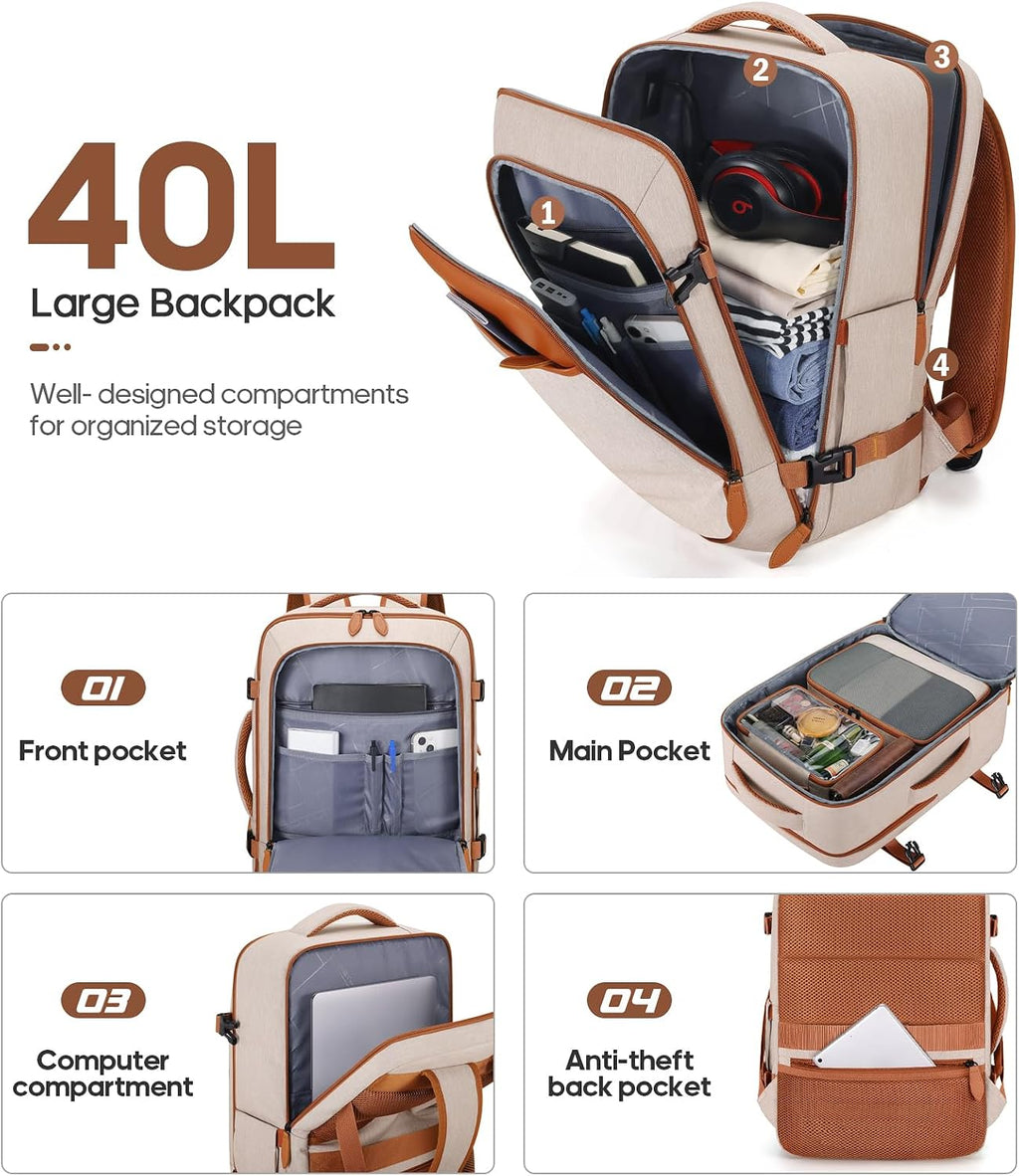 UKEIN 2304 Luggage Set – 3 piece set (20inch), Beige – Beige / 3 piece set (20inch) – product detail