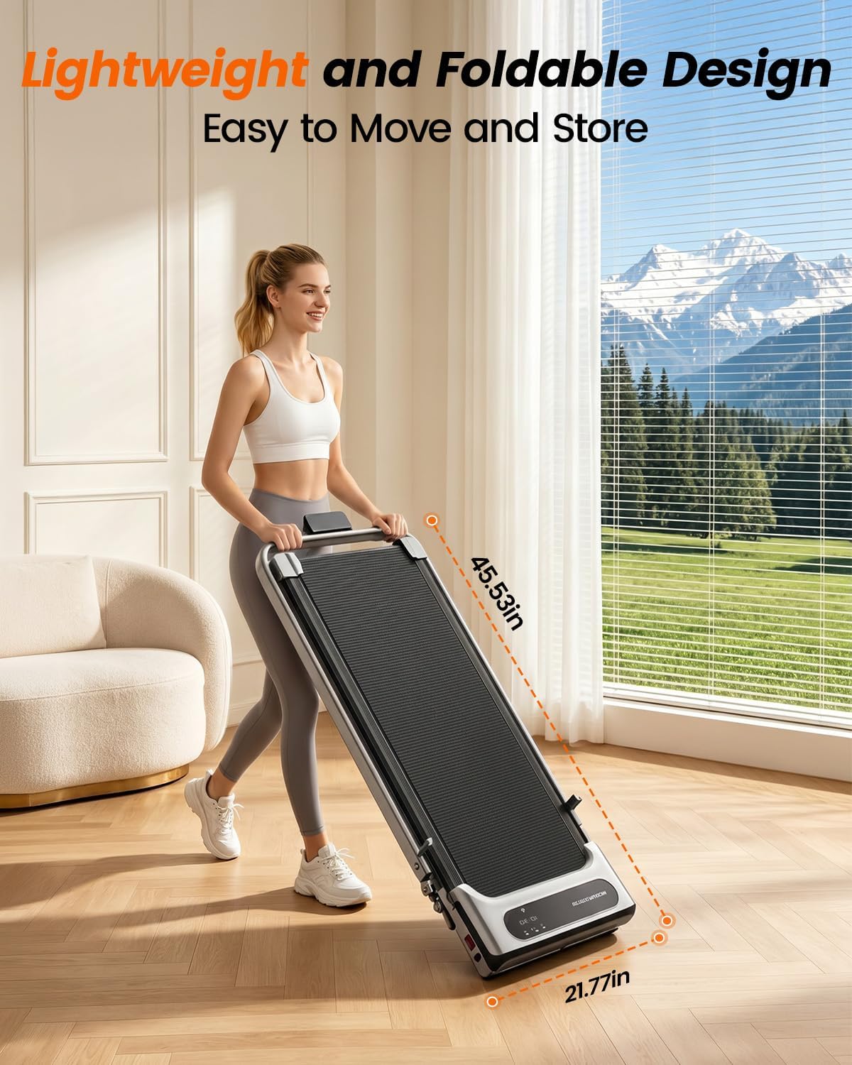 ICYLOOT Walking Treadmill – Sliver – product detail