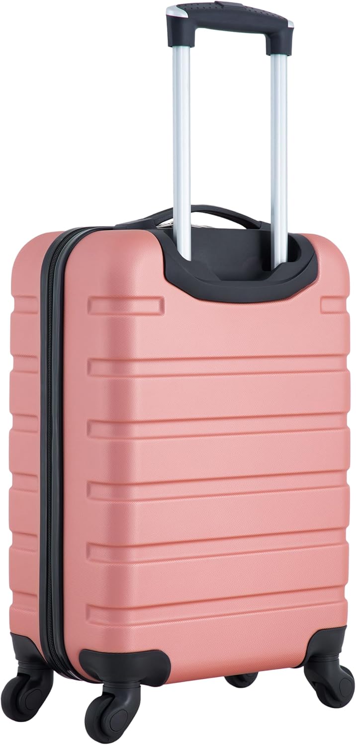Travelers Club Carry-On Suitcase – 22-Inch, Rose Gold – Rose Gold / 22-Inch – product detail