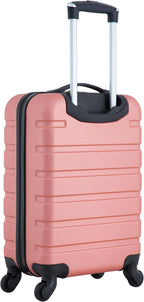 Travelers Club Carry-On Suitcase – 22-Inch, Rose Gold – Rose Gold / 22-Inch – product detail